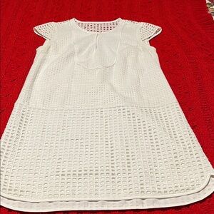 J. Crew White Eyelet Dress